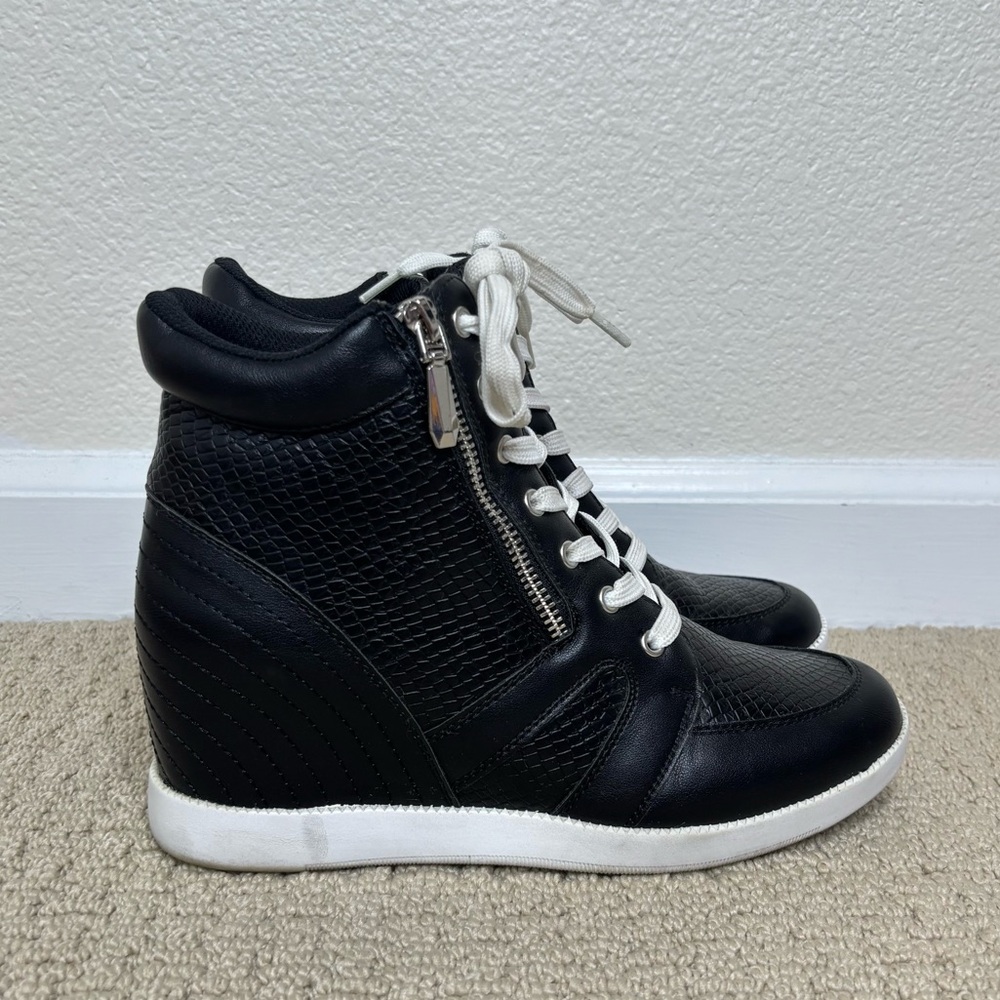 JustFab High Top Wedge Sneakers